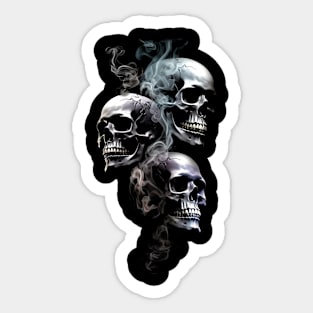 Smoke Skull Sticker